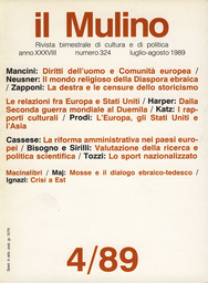 Copertina del fascicolo dell'articolo Italia, Europa e Stati Uniti dalla Seconda guerra mondiale al Duemila