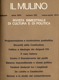 Copertina del fascicolo dell'articolo Sistema imprenditoriale e classe politica in Italia