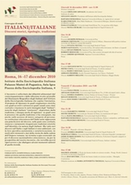 Copertina della news 16-17 dicembre, ROMA, Convegno di studi: ITALIANI/ITALIANE